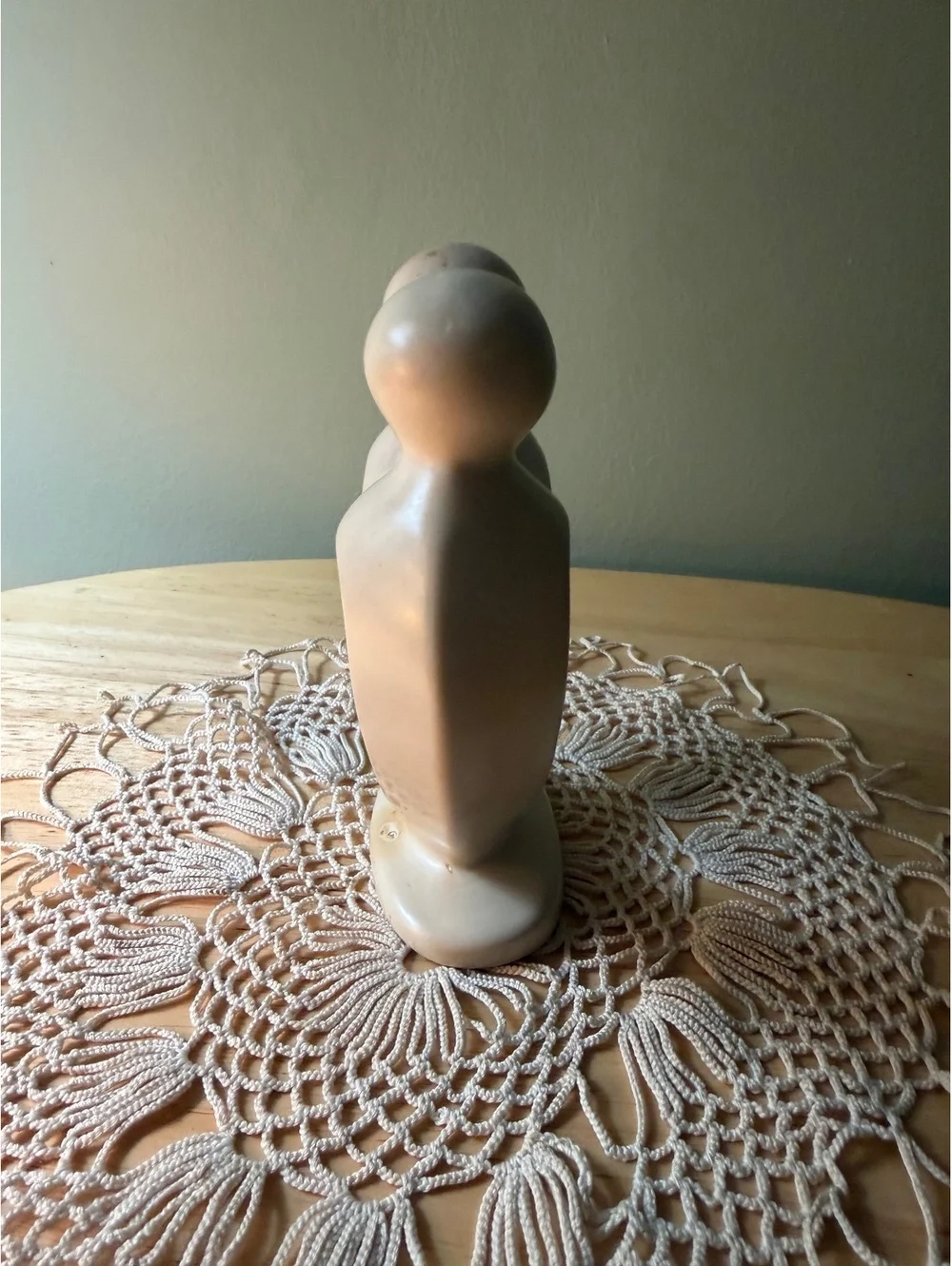 Soapstone Heart Couple Carving Sculpture